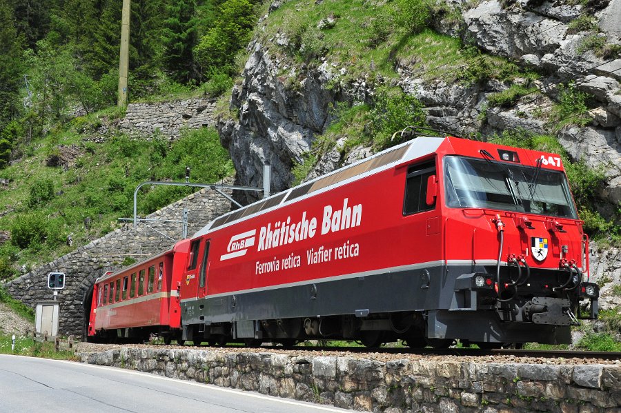 RhB Glacier Express, Allegra Triebwagen und andere (20)